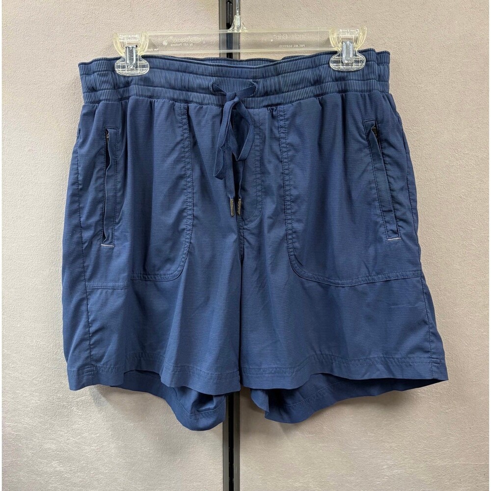 L.L.Bean Blue Pull-On Hiking Trail Shorts Size Large
